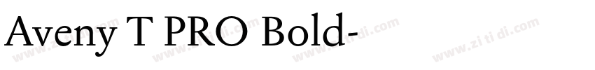 Aveny T PRO Bold字体转换